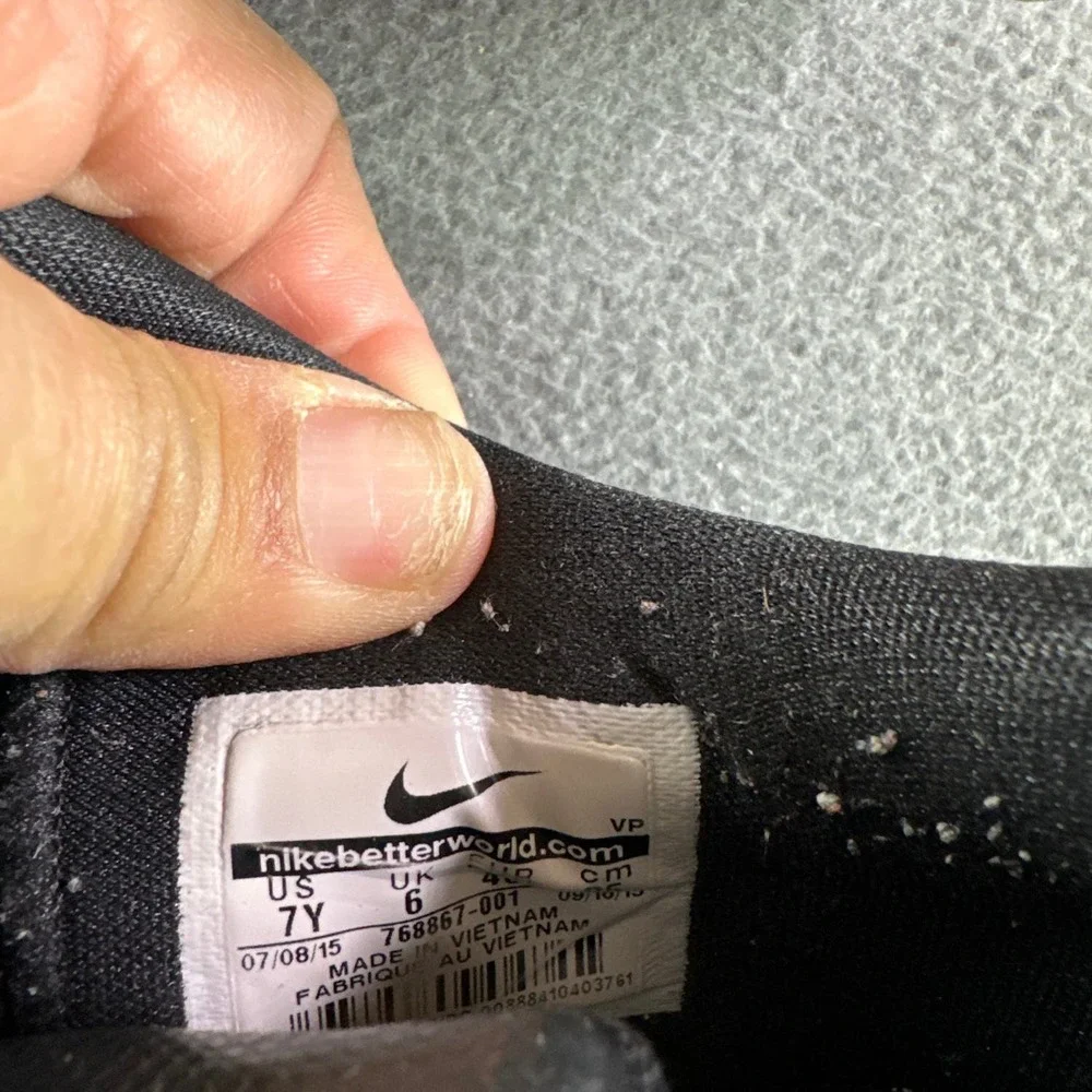 Nike KD VIII‎ 8 GS Blackout Kevin Durant Youth US 7 Black Dark Grey